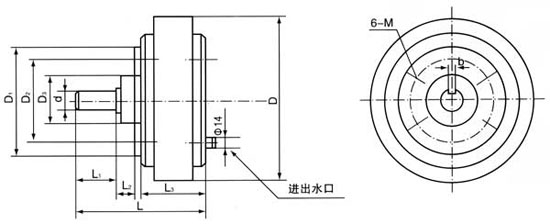 單出軸法蘭式磁粉制動(dòng)器